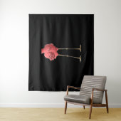Cool Headless Flamingo Halloween Lazy Wandteppich (Beispiel)