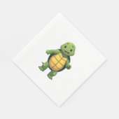 Cool Headless Turtle Halloween Costume _ Funny Laz Serviette (Ecke)