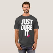 Cool heilen Sie einfach den rosa Ribbon Brustkrebs T-Shirt (Vorne ganz)
