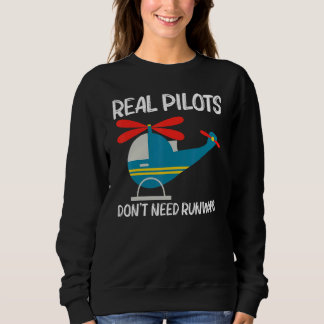 Cool Helicopter For Men Women Aircraft Aviation Pi Sweatshirt