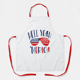 Cool Hell Yeah Merica America Koch Baker Patriotic Schürze