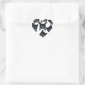 Cool Herz-Aufkleber (Tasche)