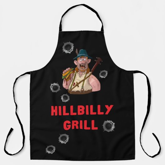 Cool HillBilly Grill Dänemark Schürze! Schürze (Vorderseite)