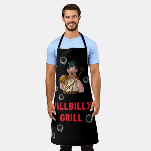 Cool HillBilly Grill Dänemark Schürze! Schürze (Getragen)