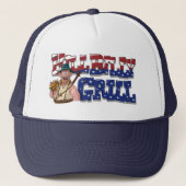 Cool HillBilly Grill Hat! Truckerkappe (Vorderseite)