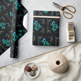"Cool Ho Ho Ho" Weihnachtsthema Geschenkpapier
