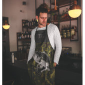 Cool Hobby Camo Name Bass Fishing Men's  Apron Schürze