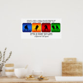 Cool Hockey Es ist eine Lebensart Poster (Küche)