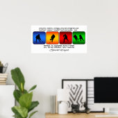 Cool Hockey Es ist eine Lebensart Poster (Heimbüro)