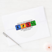 Cool Hockey Es ist eine Lebensart Runder Aufkleber (Umschlag)