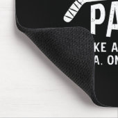 Cool Hockey Papa Grandpa Papa Of A Hockey Player Mousepad (Ecke)