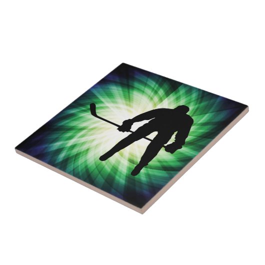 Cool Hockey Player Fliese (Seite)