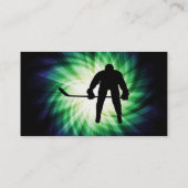 Cool Hockey Player Visitenkarte (Rückseite)