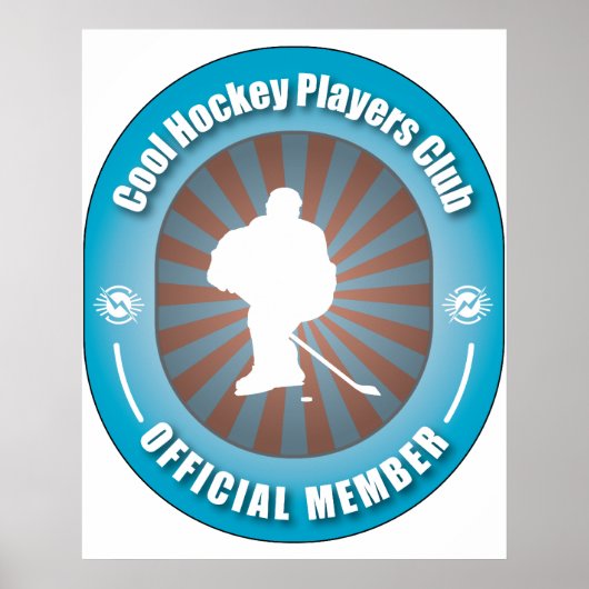 Cool Hockey Players Club Poster (Vorne)