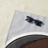 Cool Hoodie Boy Singsticker 🎧 | Music Lover A Strandtuch (Beispiel)