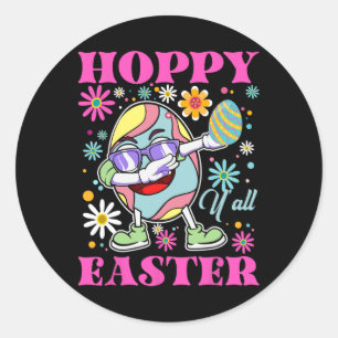 Cool Hoppy Oaster Y’all Dabbin’ Ei Runder Aufkleber
