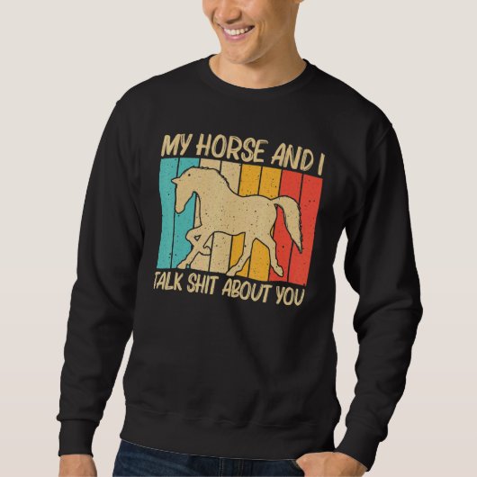 Cool Horse For Men Women Equestrian Horseback Ridi Sweatshirt (Vorderseite)