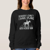 Cool Horse Riding For Men Women Equestrian Horseba Sweatshirt (Vorderseite)