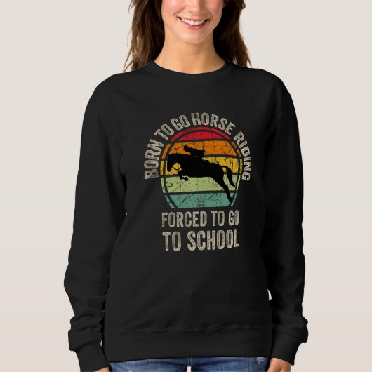 Cool Horse riding Graphic for Son Equestrianism Pr Sweatshirt (Vorderseite)