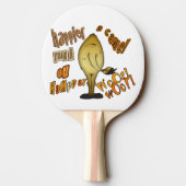 Cool Humpday Camel mit Shades Tischtennis Schläger (Rückseite)