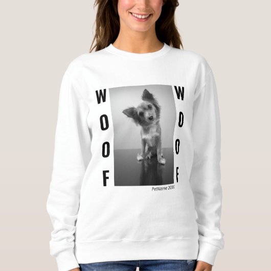 Cool Hunde Foto Personalisiert Frauen Sweatshirt (Vorderseite)