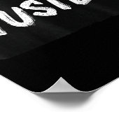 Cool Hustle Emblem For Adults And Kids Poster (Ecke)