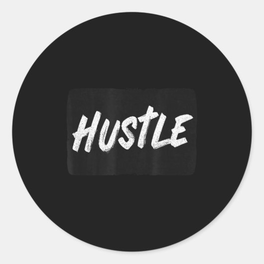 Cool Hustle Emblem For Adults And Kids  Runder Aufkleber (Vorderseite)