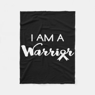 Cool I Am A Warrior Band Brust Kinderkrebs Fleecedecke
