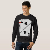 Cool I don't even fold my laundry 72o Poker Humor Sweatshirt (Vorne ganz)