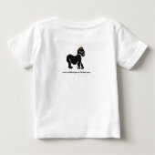 Cool I Liebe GORILLAS - Tiergrafik - Baby T-shirt (Rückseite)