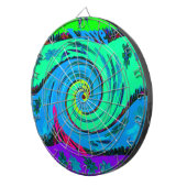 Cool I Liebe Hawaii: Design von Blumenmustern für  Dartscheibe (Vorderseite rechts)