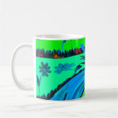 Cool I Liebe Hawaii: Design von Blumenmustern für Kaffeetasse (Links)