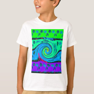 Cool I Liebe Hawaii: Design von Blumenmustern für  T-Shirt