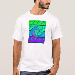 Cool I Liebe Hawaii: Design von Blumenmustern für  T-Shirt