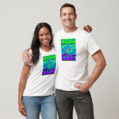 Cool I Liebe Hawaii: Design von Blumenmustern für  T-Shirt (Unisex)
