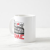 Cool I Love Rome Italy Colosseum Travel Kaffeetasse (Vorderseite Links)