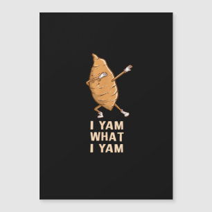 Cool I Yam Was I Yam - Lustiger Dabbing Fan Tänzer Magnetkarte