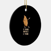 Cool I Yam What I Yam - Funny Dabbing Fan Dancer Keramik Ornament (Rechts)