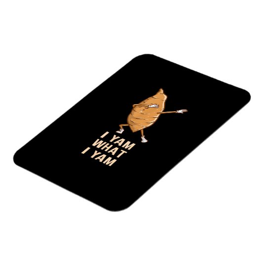 Cool I Yam What I Yam - Funny Dabbing Fan Dancer Magnet (Linke Seite)