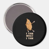 Cool I Yam What I Yam - Funny Dabbing Fan Dancer Magnet (Vorderseite/Rückseite)