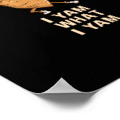 Cool I Yam What I Yam - Funny Dabbing Fan Dancer Poster (Ecke)