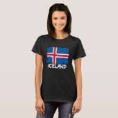 Cool Iceland Flag T-Shirt (Vorne ganz)