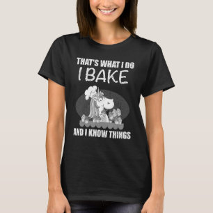 Cool, ich backe und ich weiß, was Einhorn Backen T-Shirt