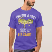 Cool ich Raise Tiny Dinosaur Funny Leopard Gecko T-Shirt (Vorderseite)