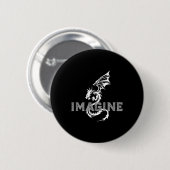 Cool Imagine Tattoo Dragon Button (Vorne & Hinten)
