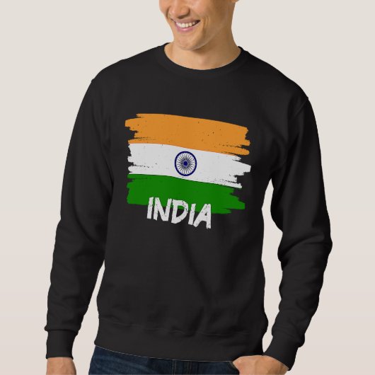 Cool India Flag Sweatshirt (Vorderseite)
