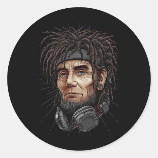 Cool Indy Abraham Lincoln Sticker (Vorderseite)