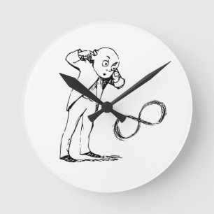 Cool Infinity Symbol Philosophical Clock Runde Wanduhr