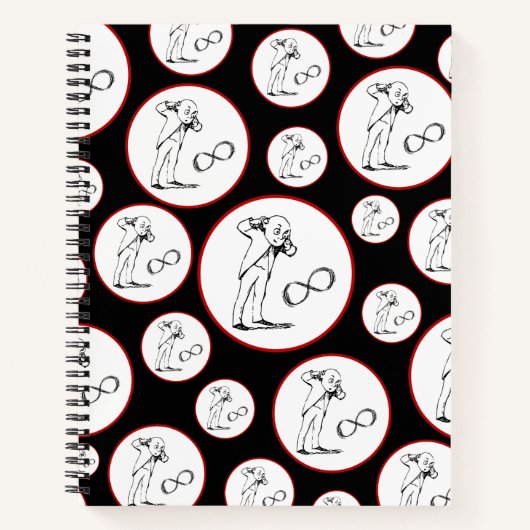 Cool Infinity Symbol Philosophisches Notebook Notizblock (Vorderseite)