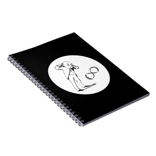 Cool Infinity Symbol Philosophisches Notebook Notizblock (Rechte Seite)